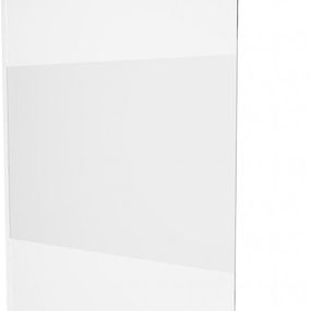 MEXEN/S - KIOTO Sprchová zástena WALK-IN 120 x 200 cm, transparent/dekor 8 mm, biela 800-120-101-20-35