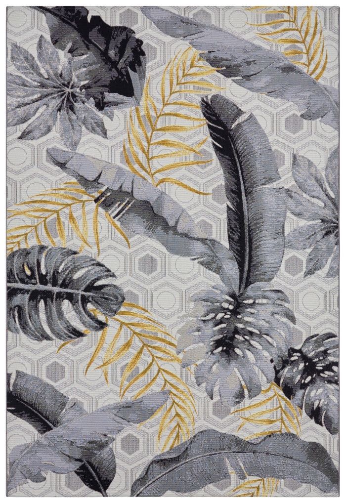 Hanse Home Collection koberce Kusový koberec Flair 105612 Gold Leaves Multicolored - 80x165 cm