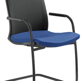 LD SEATING Konferenčná stolička LYRA NET 204-Z-N1, kostra čierna