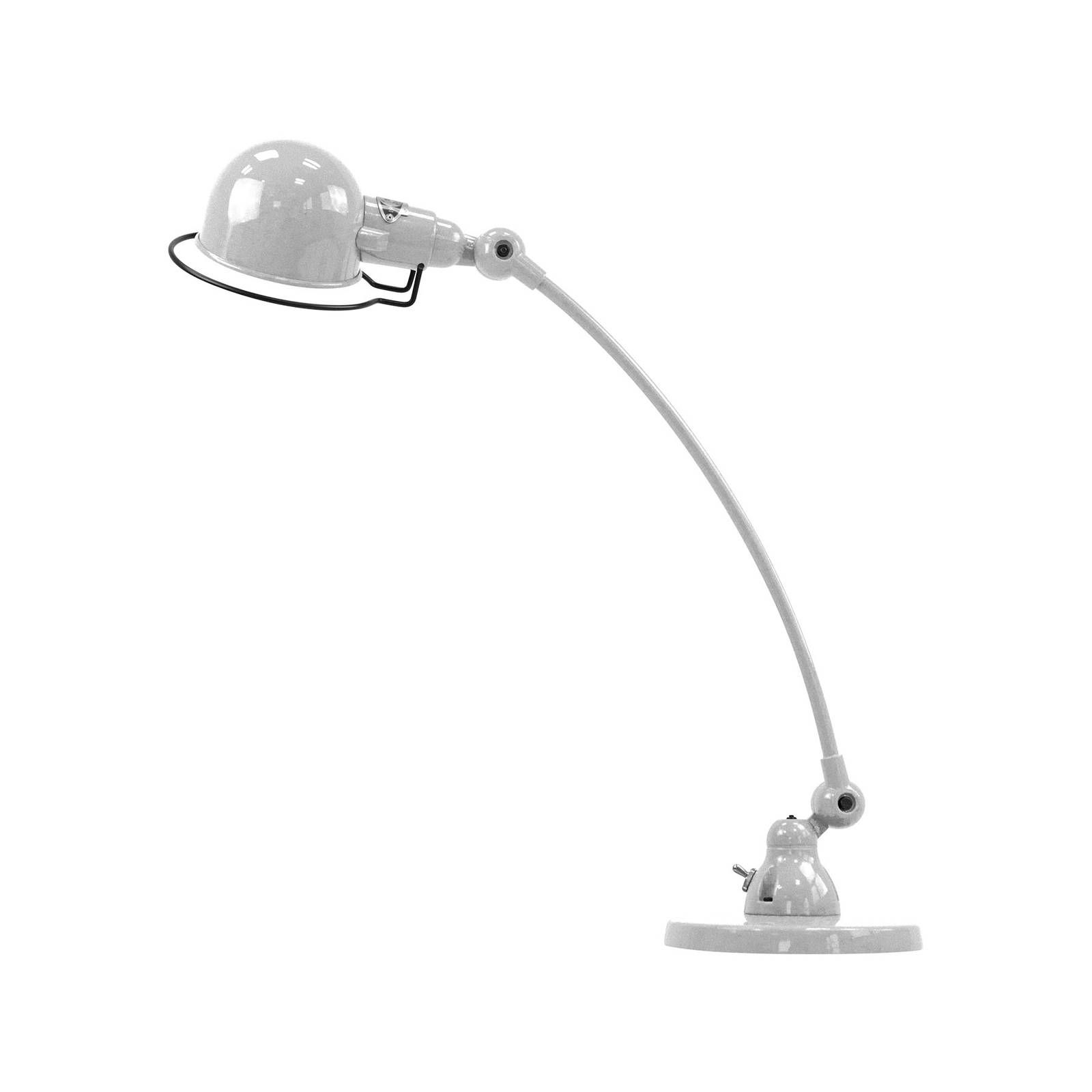 Jieldé Signal SIC400 lampa podstavec rameno sivá, Obývacia izba / jedáleň, oceľ, hliník, E14, 25W