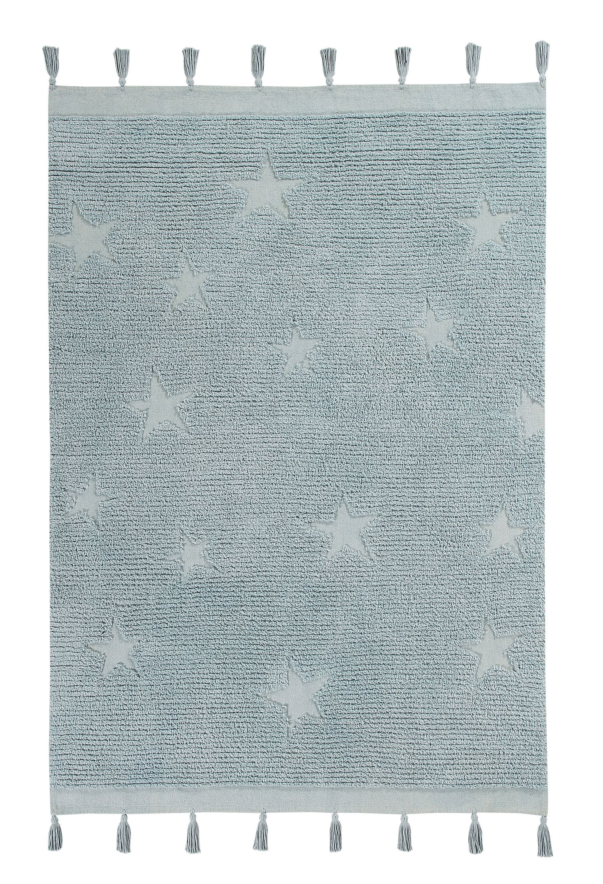 Lorena Canals koberce Ručne tkaný kusový koberec Hippy Stars Aqua Blue - 120x175 cm