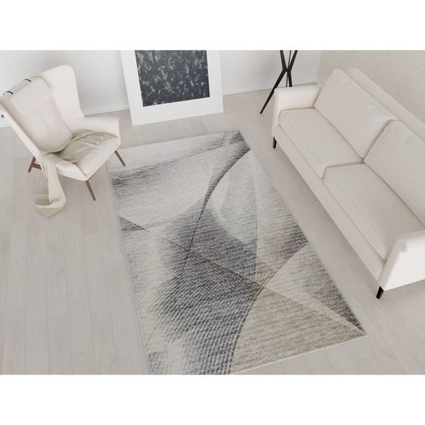 Modrý/svetlosivý prateľný koberec 50x80 cm – Vitaus