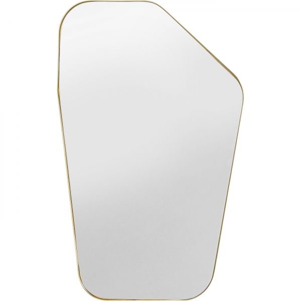 KARE Design Zrcadlo Shape - mosazné 64x94,5cm