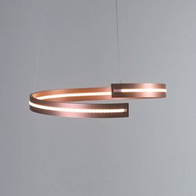 BOPP Bopp Break – závesné LED, 40 cm ružové zlato, Obývacia izba / jedáleň, hliník, 24W