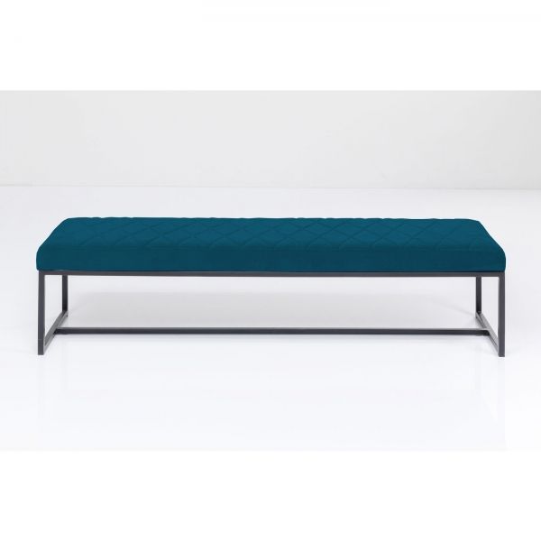 KARE Design Tmavě modrá čalouněná lavice Smart 150cm