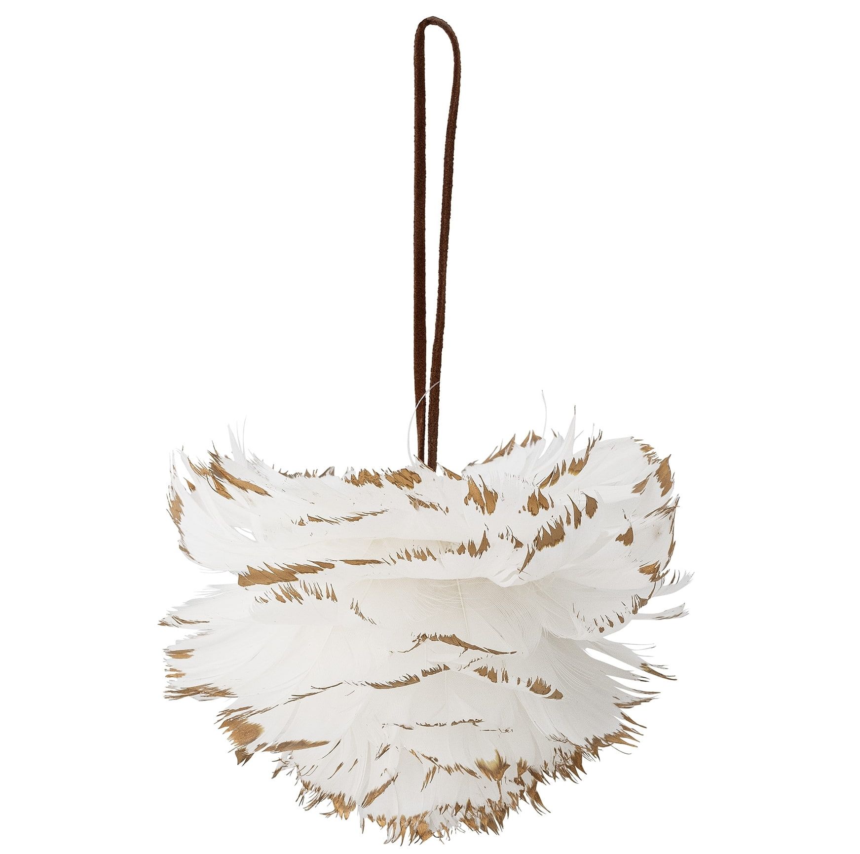 Bloomingville Vianočná ozdoba White Feather 12 cm