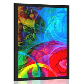 Plagát abstrakcia plná farieb - 40x60 black