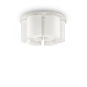 Ideal Lux 159645 prisadené stropné svietidlo Almond 9x60W | E27 - biele