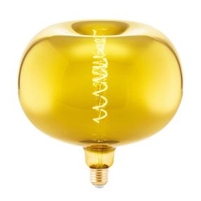 EGLO LED žiarovka E27 4W Big Size jablko filament zlatá, E27, 4W, P: 22 cm