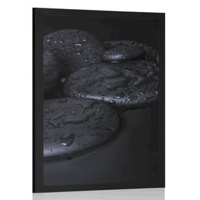 Plagát Zen kamene - 60x90 black