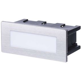 Emos ZC0108 LED orientačné zápustné svietidlo 1x5W | IP65 - teplá biela, nerez