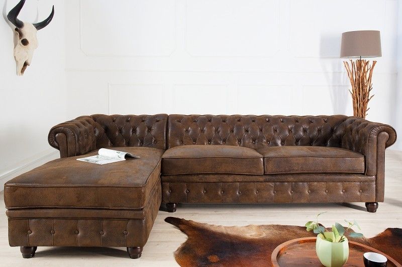 Estila Chesterfield luxusná rohová sedačka Holger ľavá 280cm