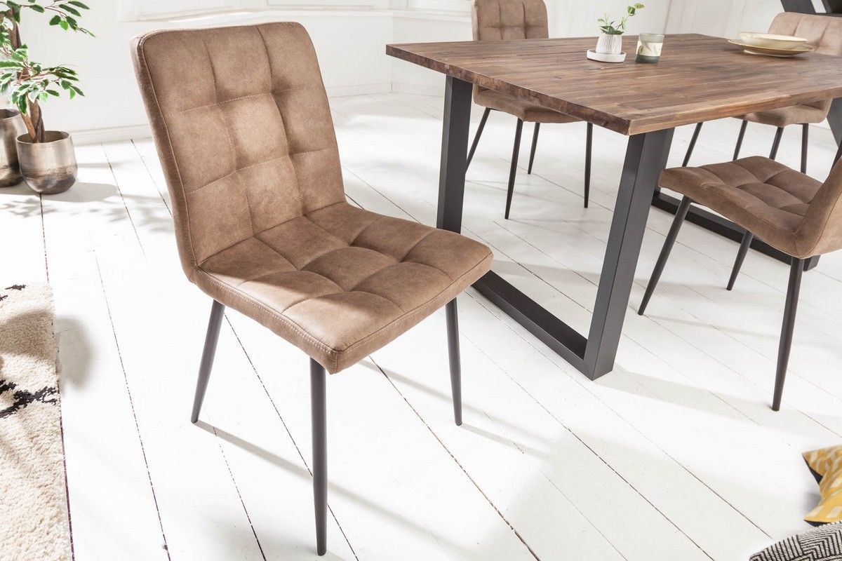 LuxD 24716 Dizajnová stolička Modern antik taupe