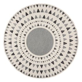 Sivý okrúhly vonkajší koberec ø 160 cm Shadow - Flair Rugs