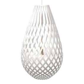 david trubridge Koura závesná lampa 75 cm biela, Obývacia izba / jedáleň, bambus, E27, 60W, K: 75cm