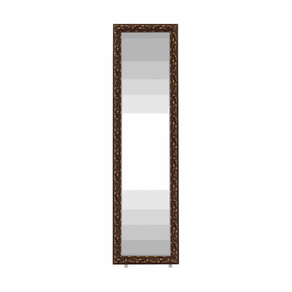 Dizajnové zrkadlo, hnedá, PANTOS