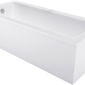 MEXEN/S - Cubik obdĺžniková vaňa 150 x 70 cm s panelom, biela 55031507000X