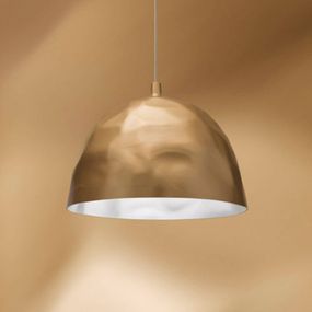 Foscarini Bump závesná lampa zlatá, Obývacia izba / jedáleň, tvarovaný a lakovaný plast, E27, 25W, K: 38cm
