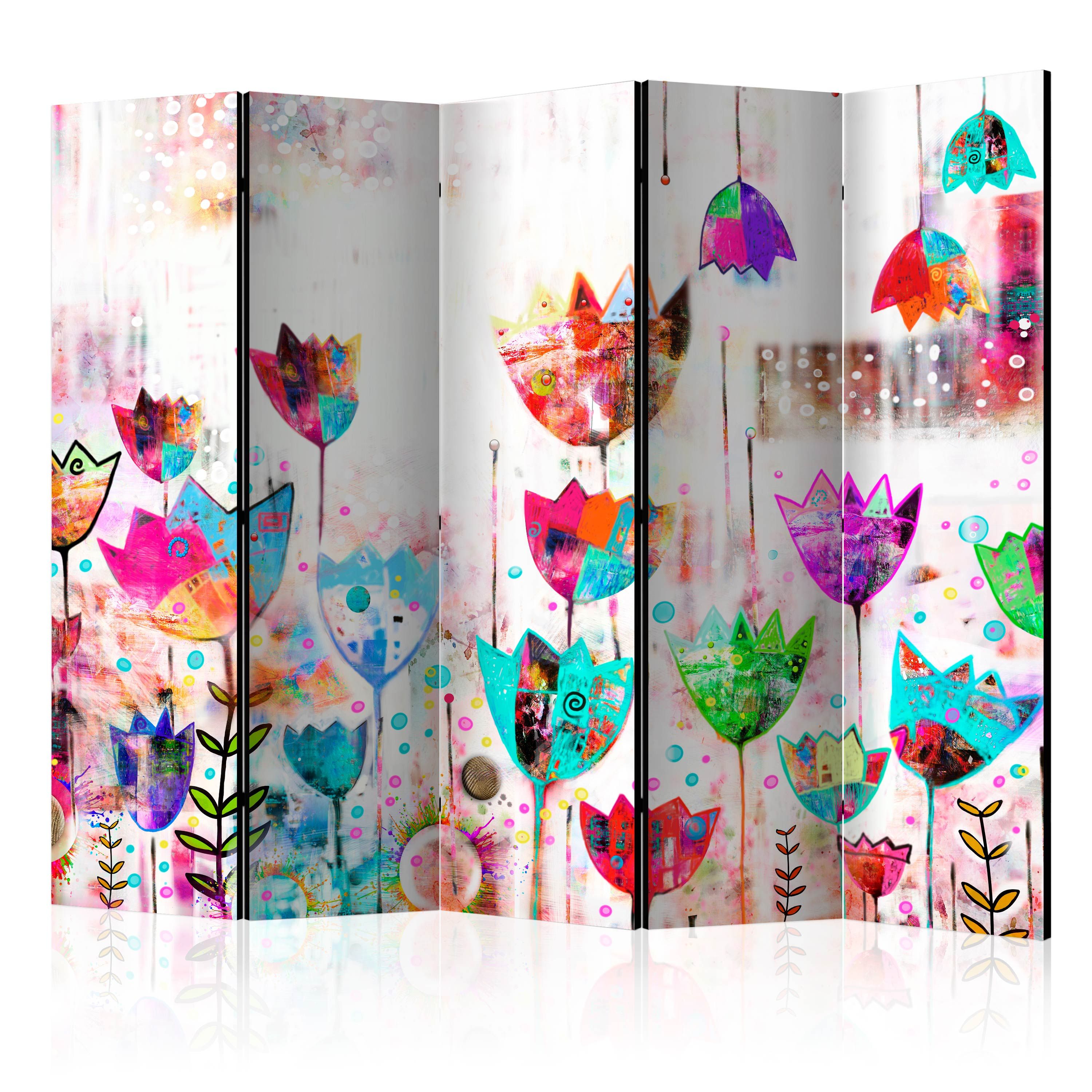 Artgeist Paraván - Colorful tulips [Room Dividers]