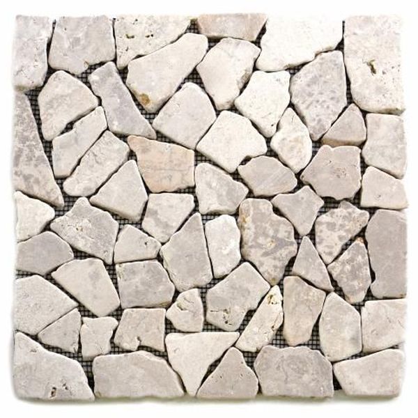 Divero Garth 9647 mramorová mozaika - biela obklady 1ks