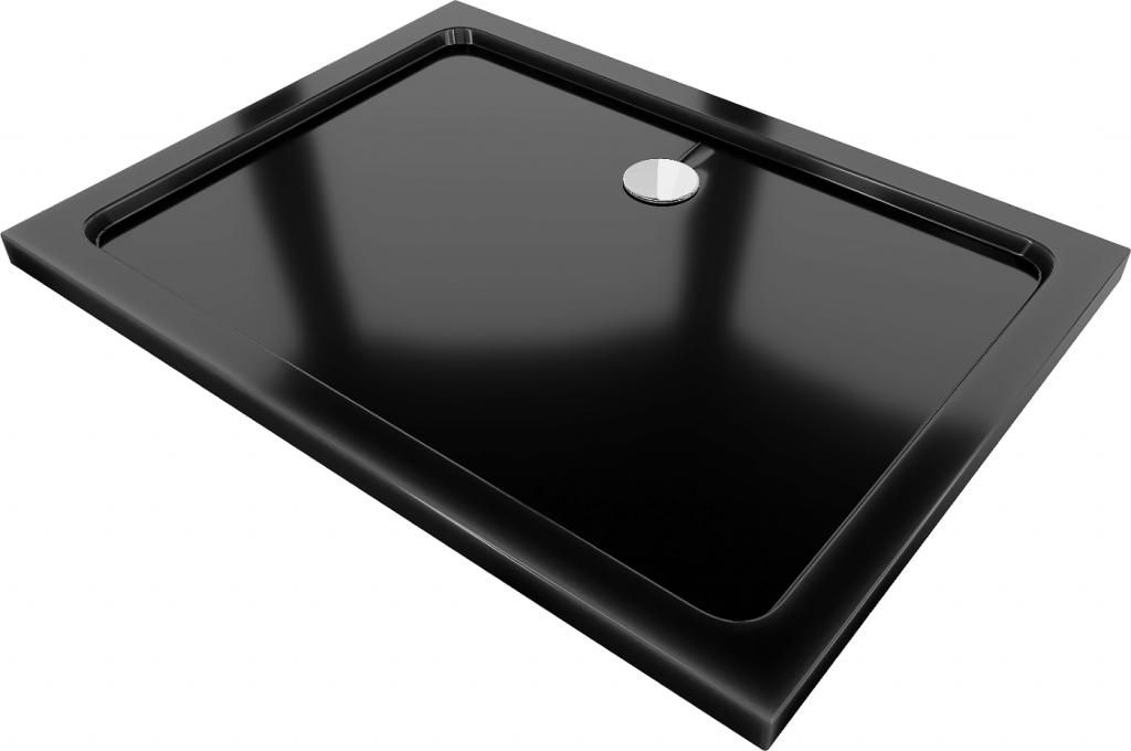 MEXEN - Flat sprchová vanička obdĺžniková slim 110 x 90 cm, čierna 40709011