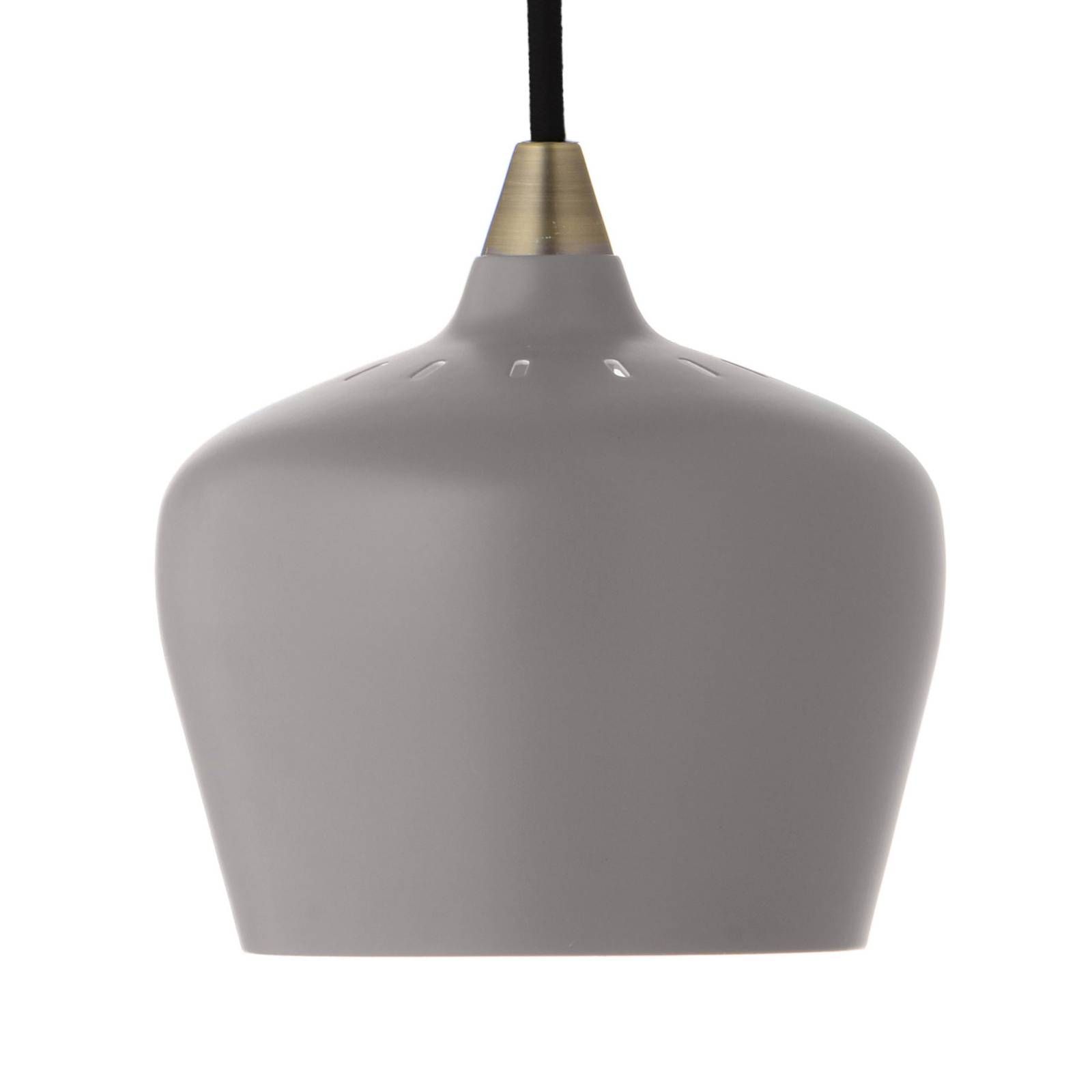 FRANDSEN Cohen závesná lampa Ø 16 cm sivá matná, Obývacia izba / jedáleň, kov, E14, 40W, K: 15cm