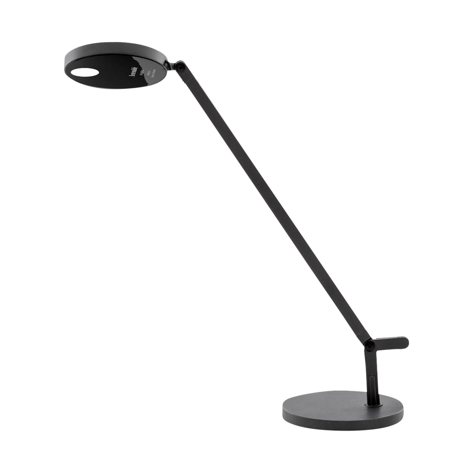 Artemide Demetra Micro stolová lampa 2 700 K sivá, Pracovňa / Kancelária, hliník, plast, zamaková zliatina, 6W, K: 51.5cm