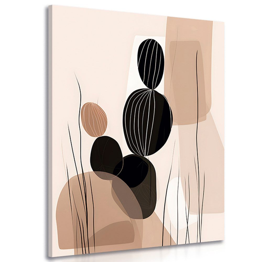 Obraz abstraktné botanické tvary kaktus