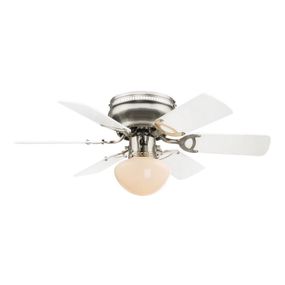 GLOBO 0307W - Stropný ventilátor UGO 1xE27/60W/230V