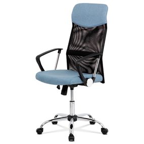 Autronic Kancelárska stolička, látka čierna/modrá KA-E301 BLUE