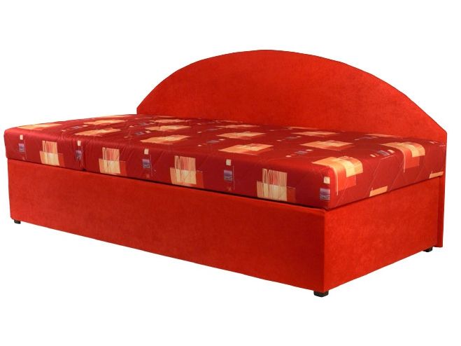 Jednolôžková posteľ (váľanda) 90 cm Kavy (s molitanovým matracom) (L)