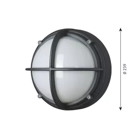 Louis Poulsen Skot nástenné LED grafit/opál, hliník, sklo, 6.5W
