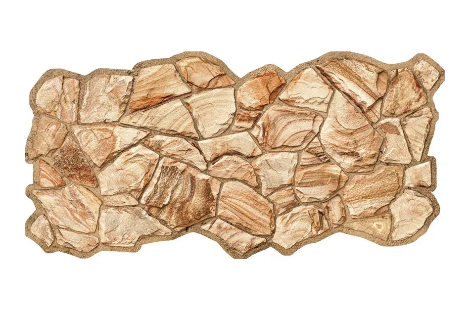 PVC 3D obkladový panel 98 x 48 cm - Sandstone Amber hnedý