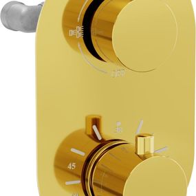 MEXEN - Kai termostatiská batérie sprcha / vaňa 3 výstupy, zlatá 77602-50