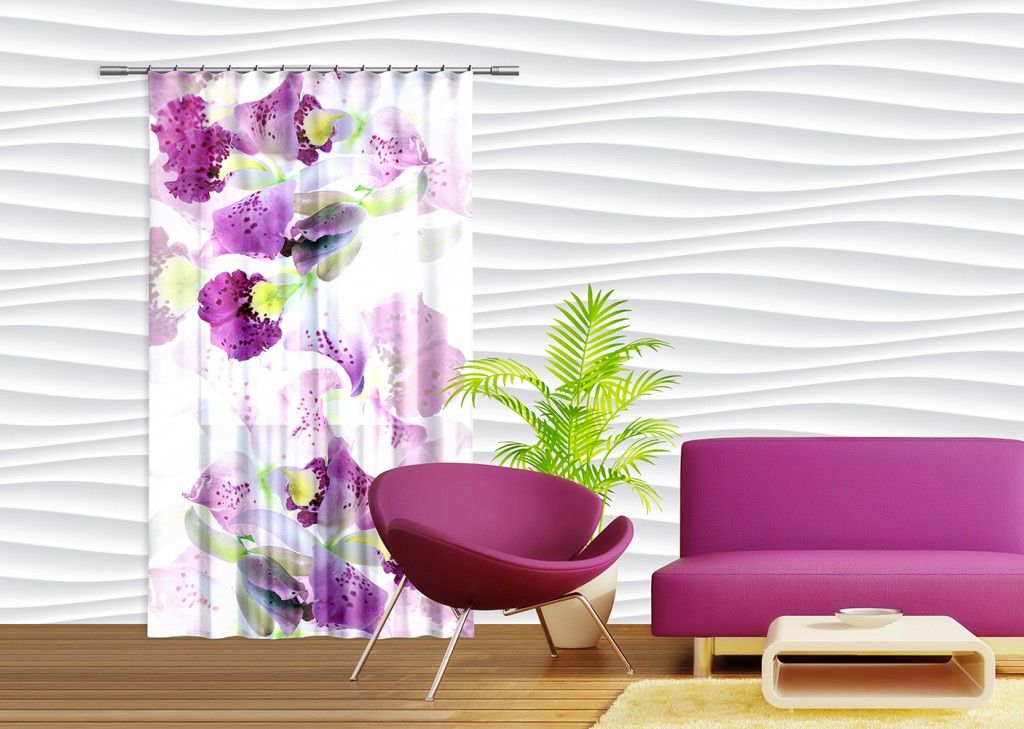 FCP L 6523 AG Design textilný foto záves obrazový Flowers - Kvety FCPL 6523, veľkosť 140 x 245 cm