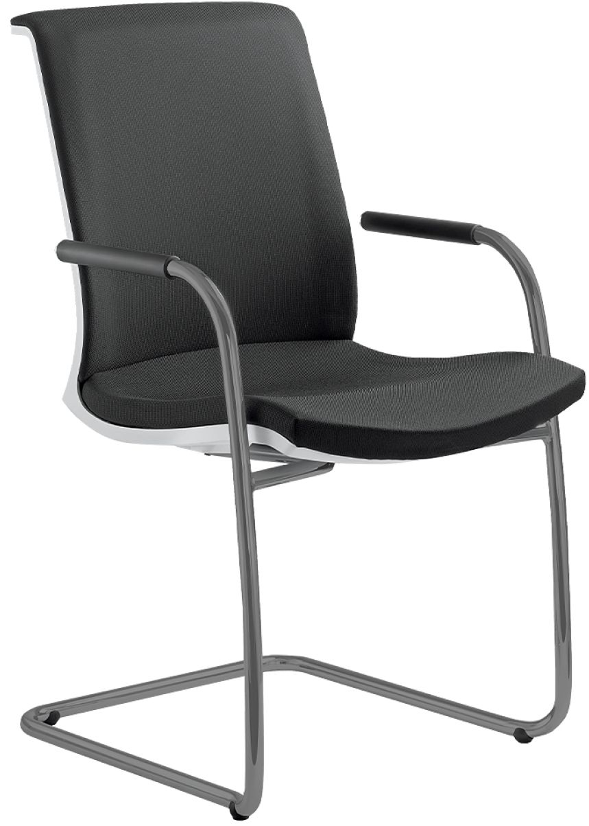 LD SEATING Konferenčná stolička LYRA NET 214-Z-N2, kostra šedá