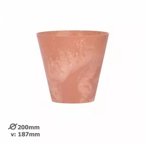 Kinekus Kvetináč plastový, priemer 20cm, TUBUS BETON EFFECT, terakota