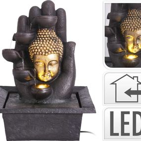 PROGARDEN Fontána pokojová s LED osvětlením Buddha KO-795202270