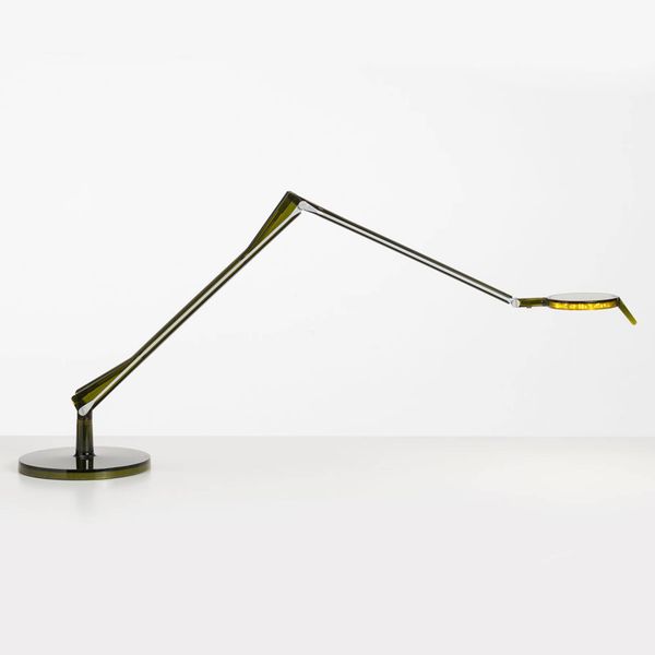 Kartell Aledin Tec stolná LED lampa, zelená, Obývacia izba / jedáleň, polykarbonát, hliník, 4.2W, K: 113cm
