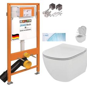 JOMOTech modul pre závesné WC bez sedátka + WC Ideal Standard Tesi so sedadlom SoftClose, AquaBlade 174-91100700-00 TE1