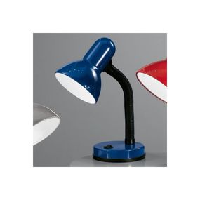 EGLO 9232 - Stolná lampa BASIC 1xE27/40W modrá