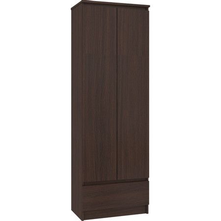 Regál R 60 cm 1 zásuvka 2 dvierka wenge