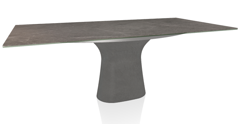 BONTEMPI - Stôl Podium SuperMarble, 200/250x100 cm