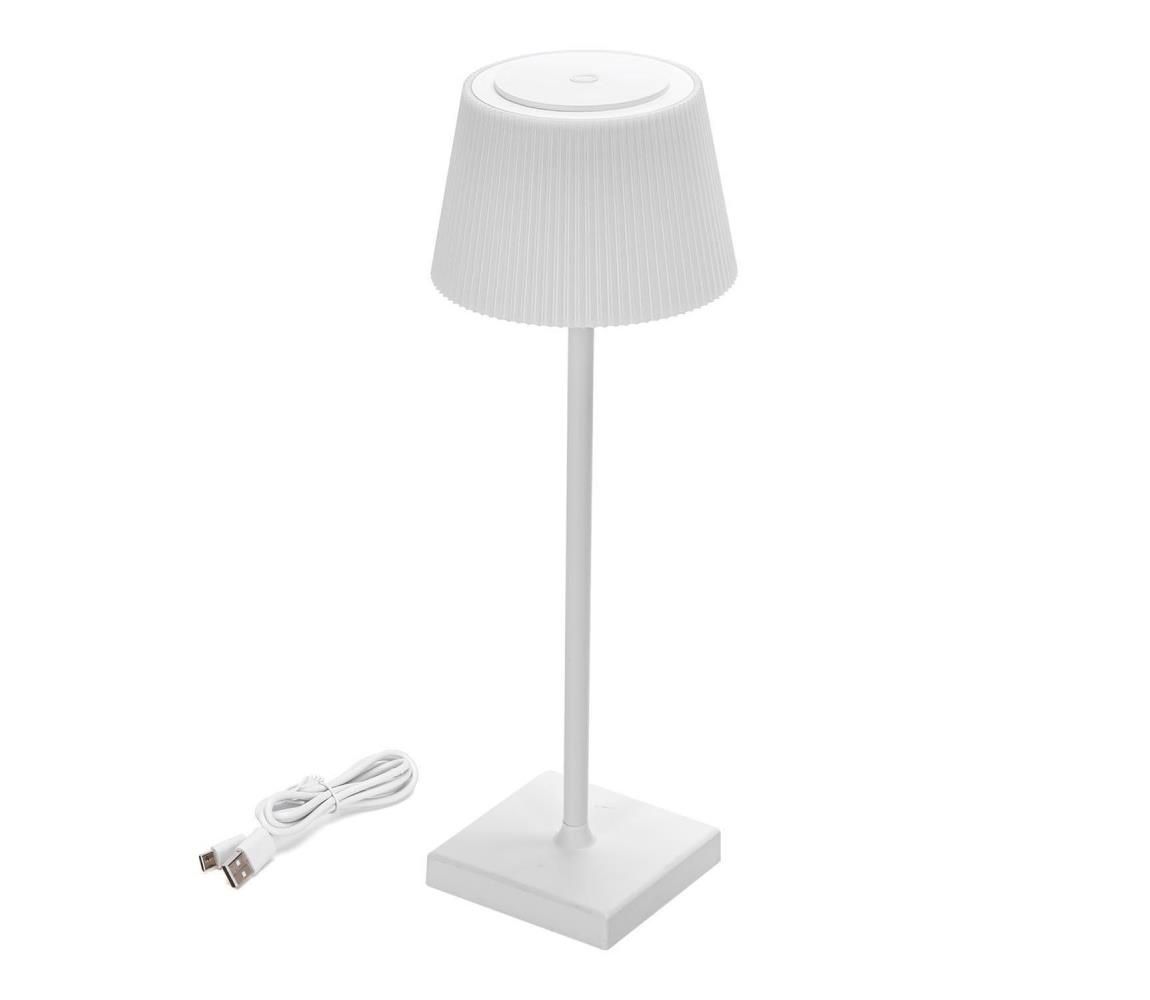 Aigostar - LED Vonkajšia stmievateľná nabíjacia lampa LED/4W/5V 3600mAh biela IP54