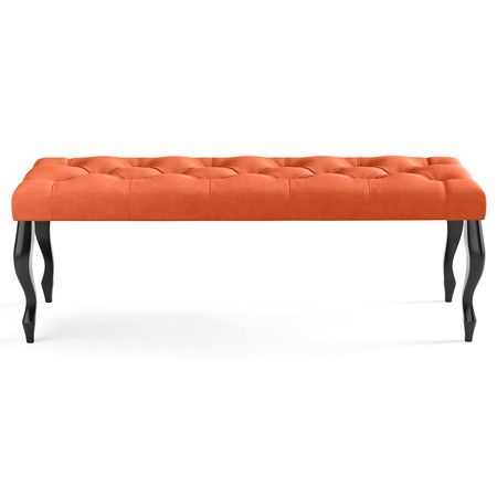 Lavica CHESTERFIELD 100x40 cm Oranžová