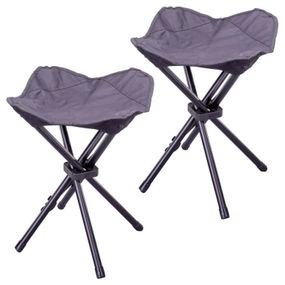 Kempingová stolička trojnožka - 2 kusy (stoličenka - malá skladacia)
