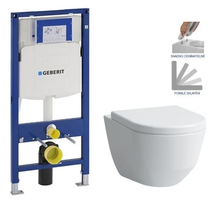 GEBERIT Duofix bez tlačidla + WC LAUFEN PRO + SEDADLO 111.300.00.5 LP3