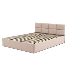 Čalúnená posteľ MONOS bez matraca rozmer 140x200 cm Béžová