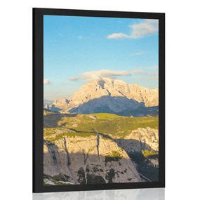 Plagát nádherný výhľad z hôr - 30x45 black