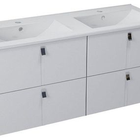 SAPHO - MITRA umývadlová skrinka vr. umývadlá 150x55x46 cm, biela 2XMT0711601-150